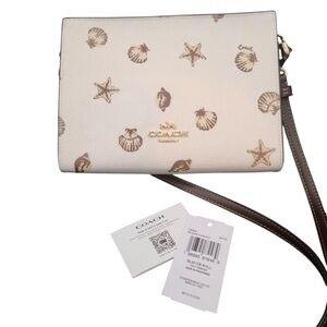 Coach crossbody seashell Slim & clutch with Shell Print NWT